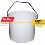 Prodec Plastic Paint Kettle 5 Litre Paint Container Reusable White Metal Handle