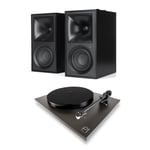 Klipsch The Fives / Rega Planar 1 ECO Aktive høyttalere og platespiller - Sort