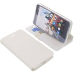 Bag for Archos 55 Helium Ultra Book-Style Protective Case Phone Case Book White