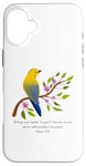 Coque pour iPhone 16 Plus Romans 8:28 All Things Verse de la Bible avec motif fleur et oiseau