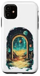 iPhone 11 Cosmic Desert Portal Design for Dreamers and Stargazers Case