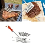 Moule de marque barbecue en fer BBQ Outil de fer créatif pratique moule de barbecue 55 peut changer les lettres fournitures de barbecue