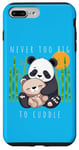 Coque pour iPhone 7 Plus/8 Plus Panda Lover Ours en peluche adorable pour enfants Maman Animal Baby Shower