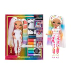 RAINBOW HIGH Colour & Create Fashion Poupée DIY - Yeux Verts, Couettes, Fashions, Marqueurs Arc-en-Ciel - Coloriez, Jouez, Rincez, Recommencez - pour collectionneurs et Enfants de 4 à 12