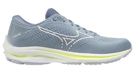 Chaussures de running femme mizuno wave rider 25 bleu vert