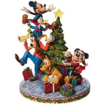 Enesco - Statuette de Collection Goofy, Donald, Mickey, Minnie et Pluto