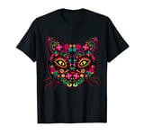 Day of Dead Cats Lovers Sugar Skull Cat Dia De Los Muertos T-Shirt