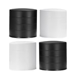 4 Pcs  Storage Box Gift Box Jewelry Storage White and Black R1S86492