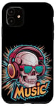 Coque pour iPhone 11 Cool Headphones Music Lover