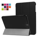 Etui Samsung Galaxy Tab S3 Wifi / 4G/LTE 9.7 pouces Smartcover pliable noir Cuir Style avec stand - Housse coque de protection SAMSUNG Galaxy Tab S 3 SM-T820 / SM-T825 - Accessoires tablette pochette XEPTIO : Exceptional Smart case !