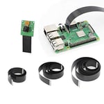 GeeekPi Raspberry Pi Camera câble 15 broches ruban plat câble 1,0 mm Pitch Flex câble 50 cm/100 cm/200 cm pour Raspberry Pi 4B,3B +, 3B, 2B (pas pour Pi Zero) (lot de 3)