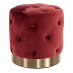 Pouf Rond Design "Piano" 40cm Bordeaux