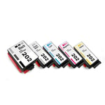 5x Cartridges 202XL Compatible for Black Epson 202 XL Expression Premium