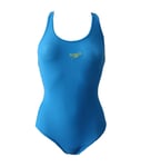 Speedo Womens Swimsuit Swimming Suit Swimwear Blue & Yellow One Piece 32"