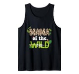 Mom of the Wild One Jungle Birthday Zoo Safari Wild Birds Tank Top