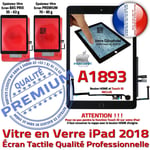 Vitre Tactile iPad A1893 Noir Ecran Assemblé Nappe Bouton HOME Adhésif Prémonté