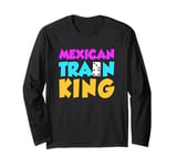 Mens Mexican Train King Dominoes King Long Sleeve T-Shirt