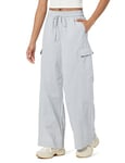 The Drop Women's Esperanza Relaxed Nylon Cargo Pants, Micro Chip, XX-Small