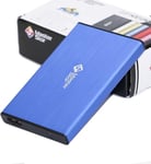 2 Ans De Garantie-Usb 3.0 Super-Rapide Portable Disque Dur Disque Dur Externe Sata 2,5 Pouces Disque Dur Externe Disque Dur Portable (160 Go, Bleu)