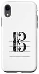 Coque pour iPhone XR Clef de Ténor (Noir Ancien) Trombone, Violoncello, Cello