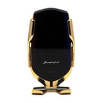 SmartAcorn Car Wireless Charger Automatic Smart Sensor R2 Phone Holder Auto Clamping Air Vent Mount 360 Rotating Clip Qi 10W for iPhone 11 X XS XR 8 Samsung Galaxy Note 10 9 8 S10 S9 S8 S7 S6 (Gold))