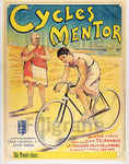 PUB CYCLES MENTOR Rlva-POSTER HQ 40x60cm d'une AFFICHE VINTAGE