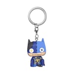 Funko Pop! Keychain: Patchwork - Batman​ - DC Comics - Mini-Figurine en Vinyle à Collectionner Porte-clés Fantaisie - Cadeau de Noël - Idée de Cadeau - Produits Officiels - Comic Books Fans