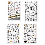 Halloween Nail Art Stickers Transfers Pumpkins Cat Witch Hat Pum 3113