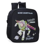 Disney Joumma Friends to Infinity and Beyond Sac à Dos préscolaire Noir 21 x 25 x 10 cm Polyester 5,25 L, Noir, Talla única, Sac à Dos préscolaire