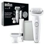 Braun Silk-épil 9, Epilator with Pivoting Head for Easy Hair Removal, Wet & D...