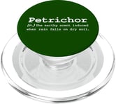 Petrichor Word Funny Poetic Nature Forest Rain Soil Love Fan PopSockets PopGrip for MagSafe