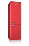 Swan SR11020RN, Freestanding Retro Fridge Freezer 70/30, A+ Rated, 300 Litre, Red