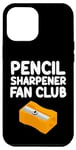 iPhone 13 Pro Max Pencil Sharpener Fan Club Rotary Manual Graphite Core Point Case