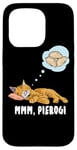 iPhone 15 Pro Cat dreaming about Pierogi Polska Polish Food Mmm Pierogi Case