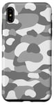 Coque pour iPhone XS Max Gris Camouflage Branché Chasse Camouflage Mignon y2k