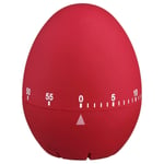 Soft Touch Mechanical 60 Minute Kitchen Timer Red