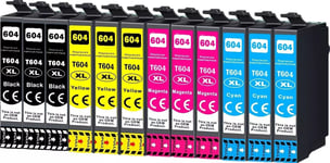 3x Sets of 4 604XL Ink Cartridges For Epson XP2200 XP2205 Printer