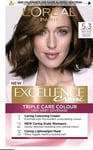 2 X L'Oreal Excellence Creme Hair Dye Colour 5.3 Natural Golden Brown