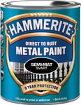 Hammerite Hammerite Coat - Semi-Mat Svart 750 ml - Anti-rust maling/Me