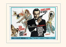 Pyramid International James Bond (from Russia with Love 1) -Mounted Print Memorabilia 30 x 40cm, Paper, Multicoloured, 30 x 40 x 1.3 cm