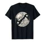 Skull and Heart in Space - Cosmic Life and Death Art T-Shirt