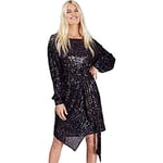 Little Mistress Women's Vogue Williams Sequin Mini Dress, Multicolour, 16 UK