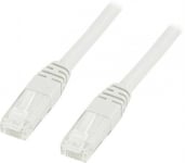 Nätverkskabel UTP Cat6 patchkabel 0.5m, vit