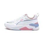 PUMA X-Ray 2 Square Jr Basket, White White Pink Lady Forever Blue, 37.5 EU