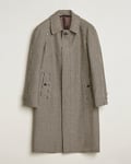 Lardini Houndstooth Wool/Cashmere Coat Brown