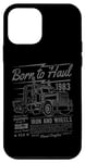 Coque pour iPhone 12 mini Born to Haul Semi-Truck Semi-remorque Driver Design