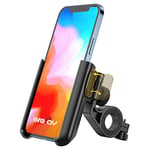 Grefay Support Téléphone Vélo 【Libération Rapide 1S】 Support Telephone Moto Universel Porte Vélo du Guidon avec 360° Rotation pour Les 3,5-7,0 Pouces Smartphones