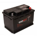 SKANBATT Fritidsbatteri 12V 74AH 680CCA (278x175x190/190mm) +høyre