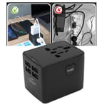 Universal Travel Adapter USB International Power Adapter EU UK AU US JP Plug✿