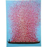 Kare Design Tableau Touched Flower Boat, Multicolore, Bleu/Rose, Détails Peints à la Main, Peinture Acrylique, Murale, Impression sur Toile, Deco Intérieur, Décoration Chambre, Salon, 120x160cm